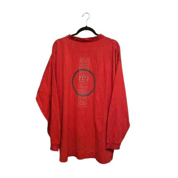 Vintage, RP55 Red, REYNOLDS & PERRY -USA Long Sleeve Shirt Men's XXL Pullover - Picture 2 of 11